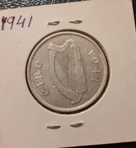 1941 Ireland, Silver "Floirin-2s"