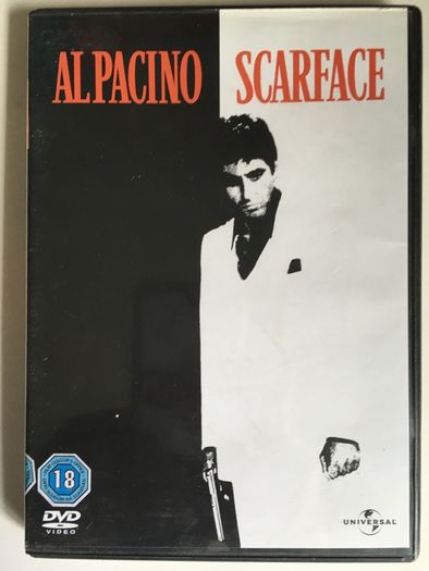 Scarface (Brian De Palma Film) [1983] Al Pacino, Steven Bauer, Michelle Pfeiffer, Mary Elizabeth Mastrantonio & F. Murray Abraham [1xMovie DVD]
