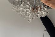 Crystal Flush Ceiling Chandelier