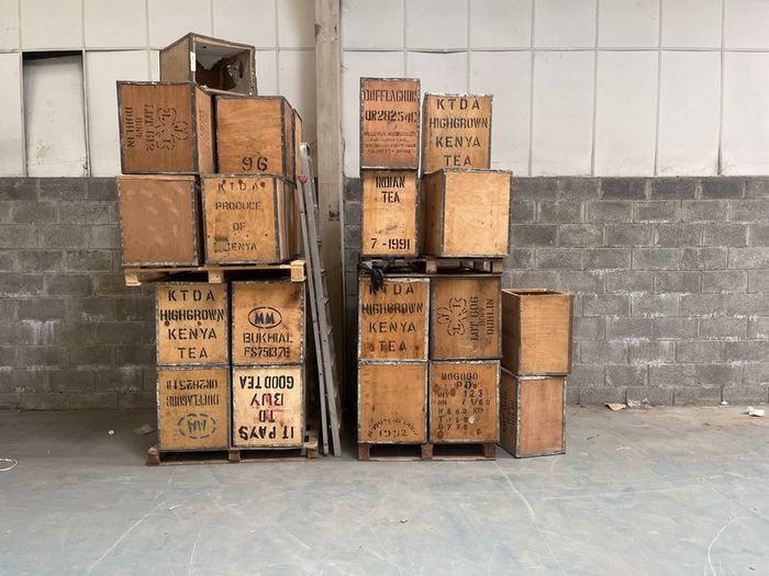 Vintage tea crates