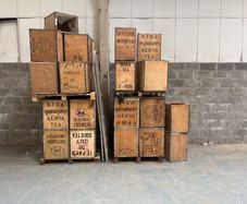 Vintage tea crates