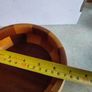 Rare find  CAMBRIDGE WARE Fruit Bowl Retro Mid Century 'The GRANTCHESTER' Patchwork Effect Wooden Bowl 1960s Home Decor Handmade Wooden Bowl Has Label Image 2