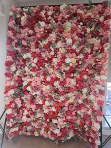 communion flower wall event hire