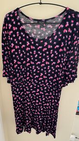 New Look Maternity Black Floral Short Sleeve Top