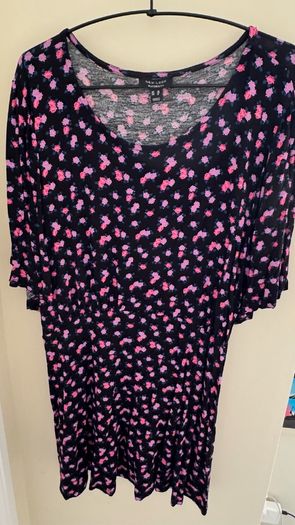 New Look Maternity Black Floral Short Sleeve Top