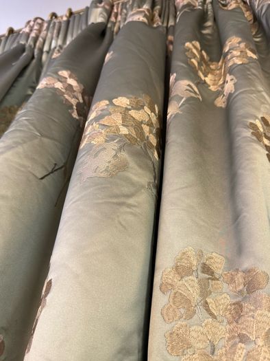 Magnificent New Silk Blanket Interlined Curtains 94" x 86"