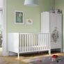 IKEA SUNDVIK White Cot Bed 70 x 140 Converts to Toddler Bed Image 5