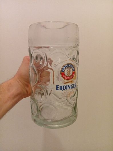 Original Erdinger Weissbrau 1litre Beer Glasses