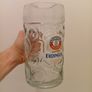 Original Bavarian Erdinger Weissbrau 1litre Beer Glasses Image 8