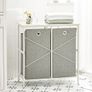 Double Laundry basket   Free-standing Laundry Basket, Dirty Laundry Basket for Laundry Bathroom, with Shelf, 2 Compartments and 2 Removable Laundry Bags Image 3