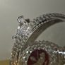 Vintage Hofbauer Red Bird Crystal Basket Image 8