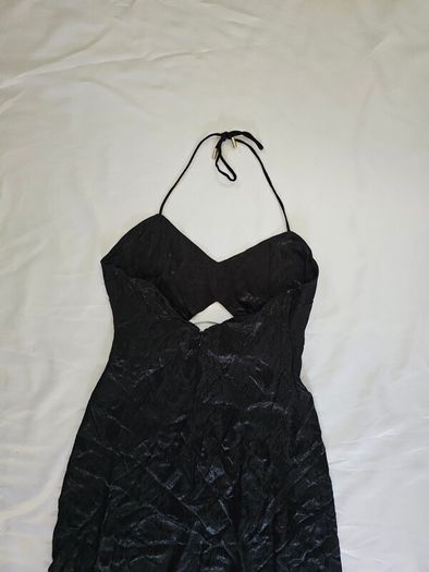 AFRM Revolve Black Snakeprint Cutout Midi Dress RRP 75E