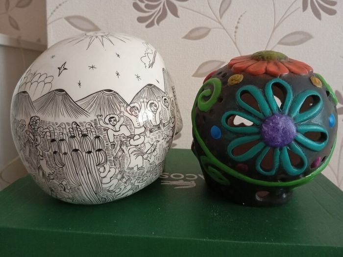 Mexican ceramic skulls