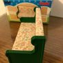 Vintage Sylvanian Families Green/ floral Settee Image 5