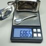 Antique sterling silver mustard pot with original spoon, fully hallmarked Birmingham 1911. Image 5
