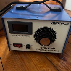 Variac Transformer Uniteck STG-500W 220V AC Power Source Single Phase Voltage Regulator Liquid Crystal Display Contact 0-300V Adjustable Power Transformer - (Voltage: smart screen 220V)