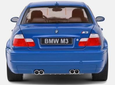 BMW E46 M3 2000 Laguna Blue 1/18 New In Box