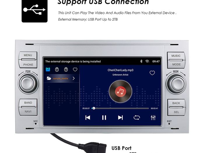 Android Car Radio for Ford Focus 2007 Mondeo S-max C MAX Kuga Galaxy Fiesta Transit Fusion Connect Autoradio Multimedia Carplay