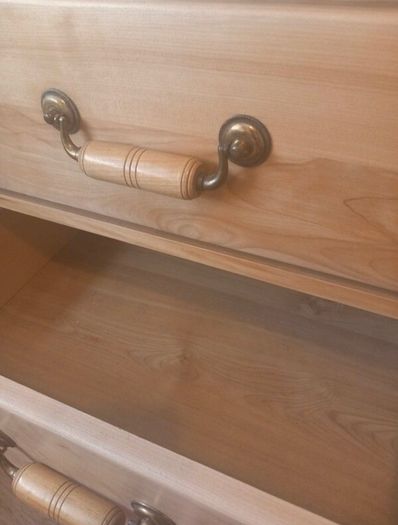 Beech Desk with 3 drawers