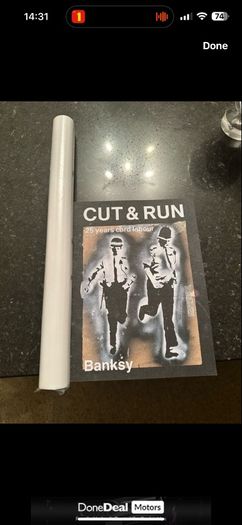 Banksy Cut and Run Poster set and Book