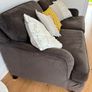 Grey Velvet Couch Image 4