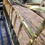 Vicrorian solid brass five foot bed. professionally polished. Image 4
