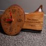 Handmade Wooden Clock Unique Handcrafted Piece Image 3