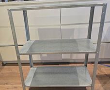 3  ikea shelving unit HYLLIS