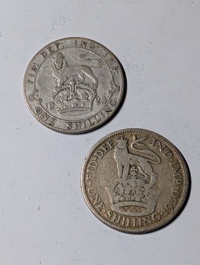 2 Shilling types UK
