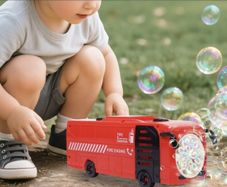 Fire engine bubble machine