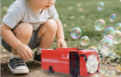 Fire engine bubble machine