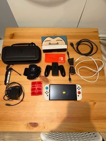 Nintendo Switch OLED + SD card 256gb + accesories