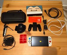 Nintendo Switch OLED + SD card 256gb + accesories