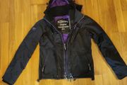 SuperDry Windcheater Black and Purple Jacket (S)