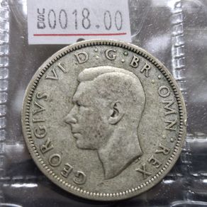 United Kingdom 1940 George VI Half Crown Coin