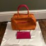 Genuine Furla Orange & Pink Leather Satchel Bag (With Pouch & Dustbag) - Terenure Image 2