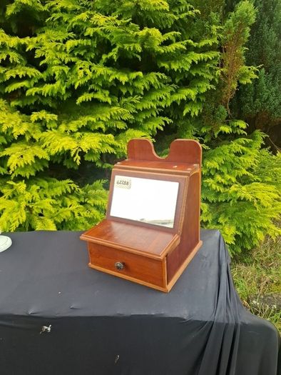 Vintage mirror vanity box with drawer