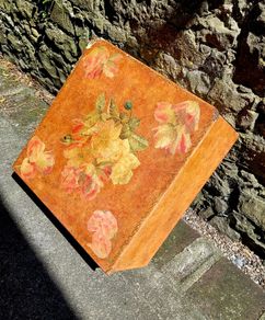Vintage decoupage coffee table/storage