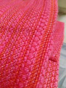 vintage pink curtains, wide wool curtains