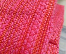 vintage pink curtains, wide wool curtains