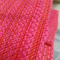 vintage pink curtains, wide wool curtains