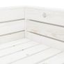 2 Piece Garden Pallet Lounge Set White Wood Image 5