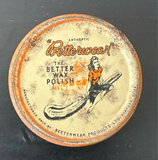 Vintage 50's / 60's Betterwear Wax Sample Tin