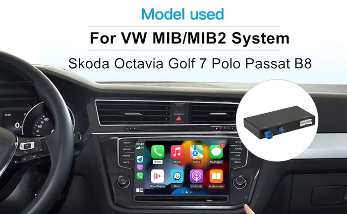 Wireless Carplay Android Auto Mirror Link For VW Volkswagen Skoda Octavia A5 Golf 7 Polo Passat B8 With MIB MIB2 System