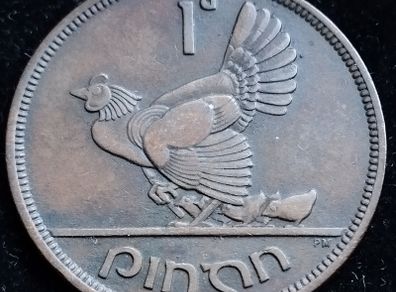 Ireland - 1940 - Penny - Hen - KM.11 - [2748]
