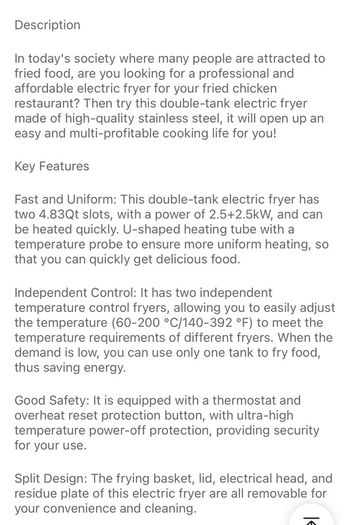 Stainless Steel Double Fryer double Zones Electric Thermostat 60 To 200C With Basket And Lid 12L 5kw 220v