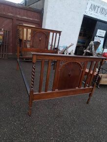 Antique Barley Twist Double Bed