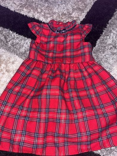 Red Tartan dress 2-3yrs