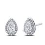 Certified Moissanite Teardrop Earrings  1.0ct Each Image 2