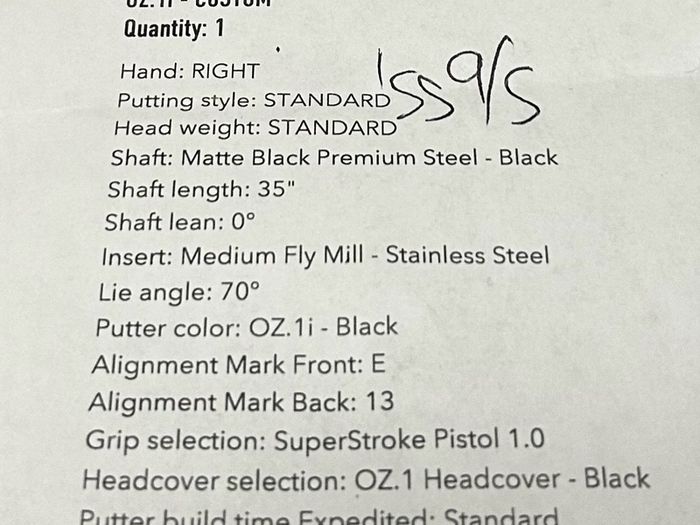 Lab Oz1i Putter